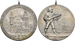 Stuttgart-Stadt. SCHÜTZENMEDAILLEN. Sammlung Hartmut Schulz 

Tragbare, mattierte Silbermedaille 1912 von Mayer und Wilhelm, auf denselben Anlass. A...