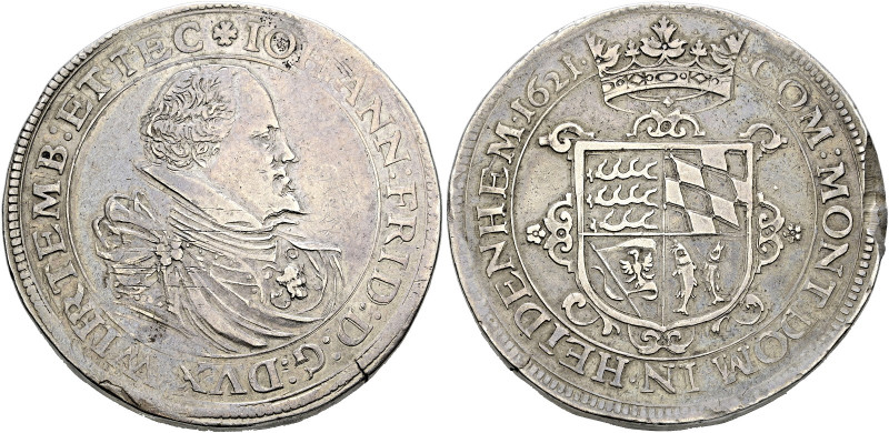 Württemberg. Johann Friedrich 1608-1628 

Dicker Doppeltaler 1621 -Stuttgart-....