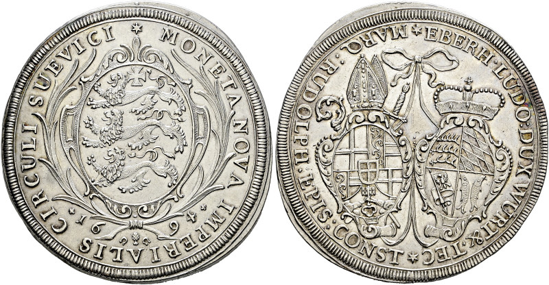 Württemberg. Eberhard Ludwig 1693-1733 

Taler 1694 des SCHWÄBISCHEN KREISES -...