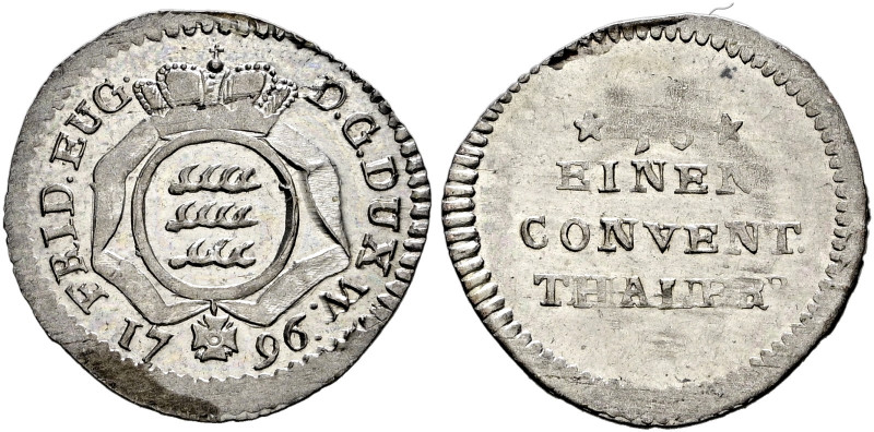 Württemberg. Friedrich Eugen 1795-1797 

3 Kreuzer 1796. KR 462, Ebner 6. selt...