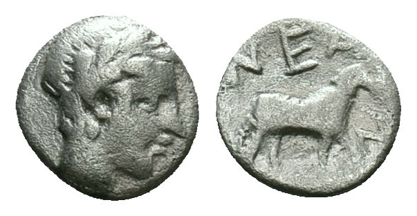 Greek
Troas, Neandria. 4th century B.C. AR obol . Laureate head of Apollo right ...