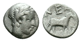 Greek
Troas, Neandria. 4th century B.C. AR obol . Laureate head of Apollo right / NE, ram standing r. in shallow incuse square.

Condition: Very Fine
...