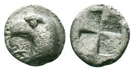AEOLIS.Kyme.(Circa 480-450 BC).Obol.

Condition: Very Fine

Weight: 0.37 gr.
Diameter: 7.7mm