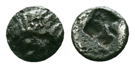 Greek Obol, Ca. 5th-3rd Century BC. AR.

Reference:

Condition: Very Fine

Weight: 0.15 gr.
Diameter: 4.6 mm