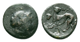 Greek Coins, 4th - 1st century B.C. AE

Reference :
Condition: Very Fine



Weight: 0.91 gr.
Diameter: 9.5 mm