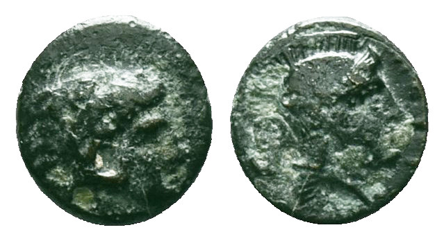 GREEK
TROAS. Antandros (4th-3rd centuries BC.) AE.
Obv: Laureate head of Apollo ...