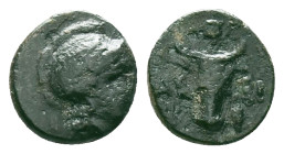 Greek Coins, 4th - 1st century B.C. AE

Reference :
Condition: Very Fine



Weight: 1.18 gr.
Diameter: 10.7 mm