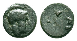 Greek Coins, 4th - 1st century B.C. AE

Reference :
Condition: Very Fine



Weight: 0.98 gr.
Diameter: 9.4 mm