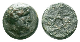 Greek Coins, 4th - 1st century B.C. AE

Reference :
Condition: Very Fine



Weight: 1.46 gr.
Diameter: 10.3 mm
