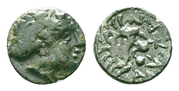 GREEK
TROAS. Antandros (4th-3rd centuries BC.) AE.
Obv: Laureate head of Apollo ...