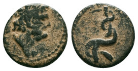 Greek Coins, 4th - 1st century B.C. AE

Reference :
Condition: Repatinated. Very Fine

Weight: 2.43 gr.
Diameter: 14.9 mm