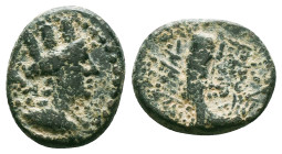 Greek Coins, 4th - 1st century B.C. AE
Reference :
Condition: Very Fine

Weight:4.80 gr.
Diameter: 17.3 mm