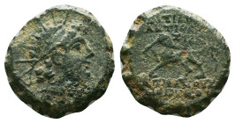 Greek Coins, 4th - 1st century B.C. AE
Reference :
Condition: Very Fine

Weight: 3.89 gr.
Diameter: 16.6 mm