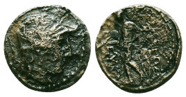 Greek Coins, 4th - 1st century B.C. AE
Reference :
Condition: Very Fine

Weight: 3.80 gr.
Diameter: 16.1 mm