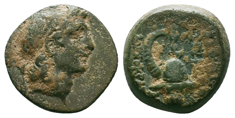 Greek
Seleukid Kingdom. Uncertain mint in Northern Seleucis and Pieria. Tryphon ...