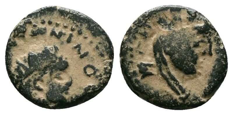 Roman Provincial
Mesopotamia, Edessa Elagabal (218-222) AE
Obv:AVTO KAICP [M AVP...