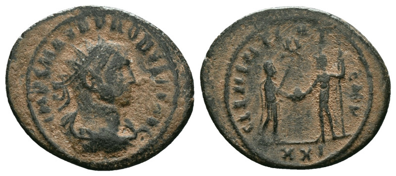 Roman Imperial
Probus AD 276-282. 
Follis Æ

Reference :
Condition: Repatinated....