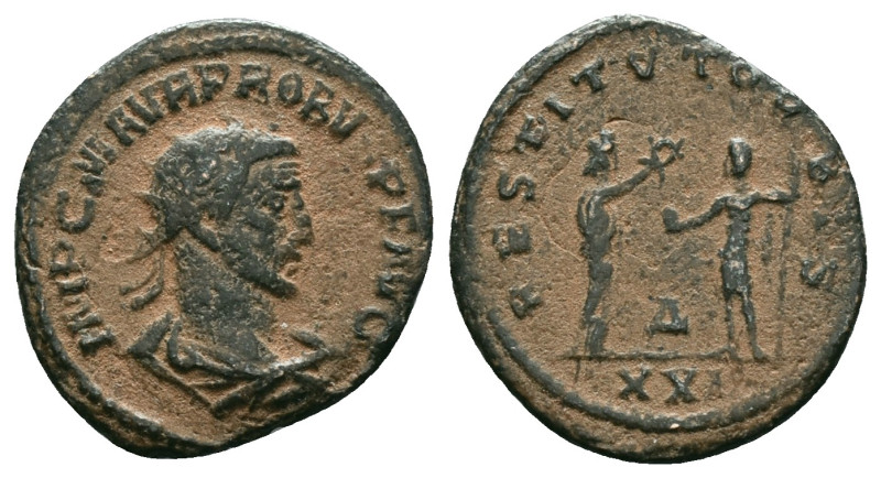 Roman Imperial
Probus AD 276-282. 
Follis Æ

Reference :
Condition: Repatinated....