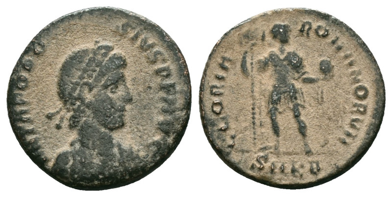 Theodosius I, 379-395. Follis
Reference :
Condition: Repatinated. Very Fine

Wei...