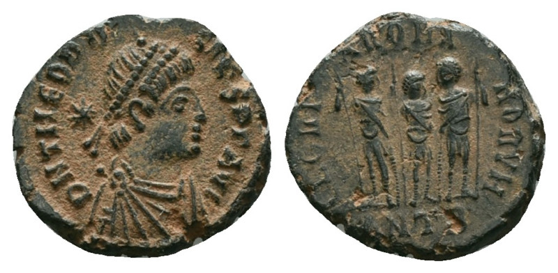 Roman Imperial Coins
THEODOSIUS I (379-395). Ae. 

Reference :
Condition: Very F...