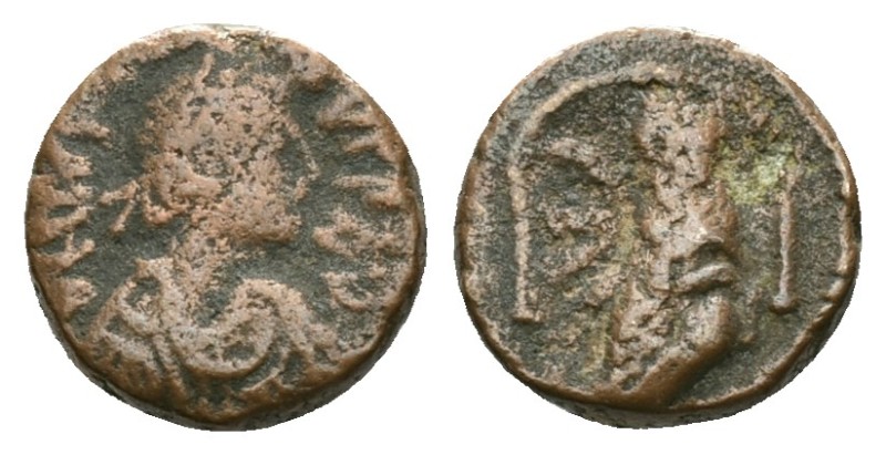 Byzantine Coins
Justin I (AD 518-527). AE pentanummium. Antioch, AD 522-527. Ob...