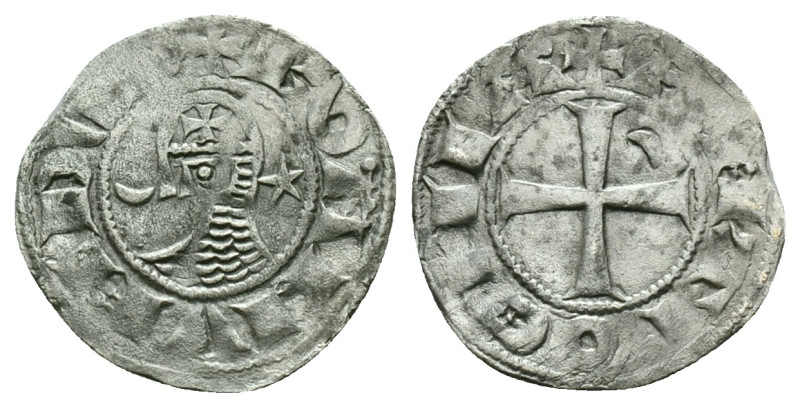 CRUSADERS.Antioch. Bohemund III.(1163-1201).BI Denier.

Condition : Good very fi...