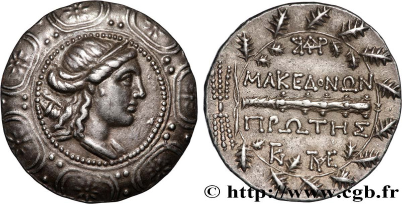 MACEDONIA - AMPHIPOLIS
Type : Tétradrachme stéphanophore 
Date : c. 150 AC. 
Min...