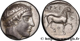 MACEDONIA - MACEDONIAN KINGDOM - ARCHELAUS
Type : Statère 
Date : c. 405 AC. 
Mint name / Town : Pella,Macédoine 
Metal : silver 
Diameter : 23  mm
Or...