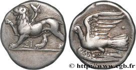 SIKYONA - SIKYON
Type : Hemidrachme 
Date : c. 330-320 AC. 
Mint name / Town : Sicyone, Sikyonie 
Metal : silver 
Diameter : 15,5  mm
Orientation dies...