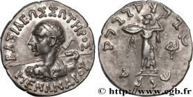 BACTRIA - BACTRIAN KINGDOM - MENANDER I SOTER
Type : Tetradrachme 
Date : c. 160-155 AC. 
Mint name / Town : Gandhara 
Metal : silver 
Diameter : 24  ...
