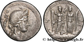 EGNATIA
Type : Denier 
Date : 75 AC. 
Mint name / Town : Rome 
Metal : silver 
Millesimal fineness : 950  ‰
Diameter : 19  mm
Orientation dies : 3  h....