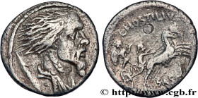 HOSTILIA
Type : Denier 
Date : 48 AC. 
Mint name / Town : Rome 
Metal : silver 
Millesimal fineness : 950  ‰
Diameter : 18  mm
Orientation dies : 9  h...