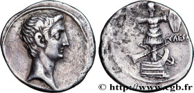 OCTAVIAN
Type : Denier 
Date : 30-29 AC. 
Mint name / Town : Rome ou Italie 
Metal : silver 
Millesimal fineness : 950  ‰
Diameter : 19,5  mm
Orientat...