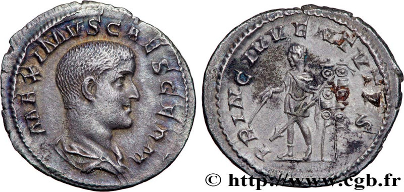 MAXIMUS CAESAR
Type : Denier 
Date : 237 
Mint name / Town : Rome 
Metal : silve...