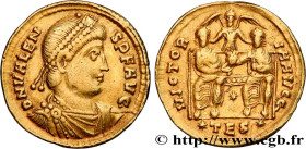 VALENS
Type : Solidus 
Date : 364 
Mint name / Town : Thessalonique 
Metal : gold 
Diameter : 21,5  mm
Orientation dies : 5  h.
Weight : 4,47  g.
Rari...