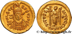 LEO I
Type : Solidus 
Date : c. 462-466 
Mint name / Town : Constantinople 
Metal : gold 
Diameter : 20  mm
Orientation dies : 6  h.
Weight : 4,46  g....