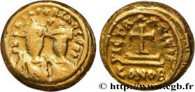 HERACLIUS and HERACLIUS CONSTANTINE
Type : Solidus 
Date : indiction 3 
Date : 614-615 
Mint name / Town : Carthage 
Metal : gold 
Millesimal fineness...