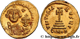 HERACLIUS and HERACLIUS CONSTANTINE
Type : Solidus 
Date : 616-625 
Mint name / Town : Constantinople 
Metal : gold 
Millesimal fineness : 1.000  ‰
Di...