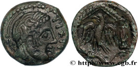 GALLIA - CARNUTES (Beauce area)
Type : Bronze PIXTILOS classe VIII à l’oiseau dans le temple 
Date : c. 40-30 AC. 
Mint name / Town : Chartres (28) 
M...