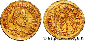 PSEUDO-IMPERIAL COINAGE IN THE NAME OF VALENTINIAN III - VISIGOTHS OR BURGUNDIANS
Type : Triens à la victoire assise 
Date : Ve siècle 
Date : n.d. 
M...