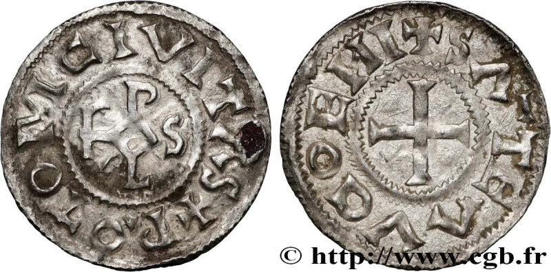 SAINT-OUEN (ROTOMO CIVITAS) - (Seine-Maritime)
Type : Denier 
Date : c. 864 
Dat...