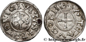 SAINT-OUEN (ROTOMO CIVITAS) - (Seine-Maritime)
Type : Denier 
Date : c. 864 
Date : s.d. 
Mint name / Town : Rouen (Saint-Ouen) 
Metal : silver 
Diame...