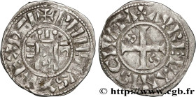 PHILIP I OF France
Type : Denier 
Date : n.d. 
Mint name / Town : Orléans 
Metal : silver 
Diameter : 22  mm
Orientation dies : 7  h.
Weight : 1,23  g...