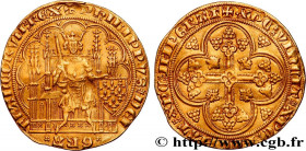 PHILIP VI OF VALOIS
Type : Écu d'or à la chaise 
Date : 01/01/1337 
Date : n.d. 
Metal : gold 
Millesimal fineness : 1000  ‰
Diameter : 27,5  mm
Orien...