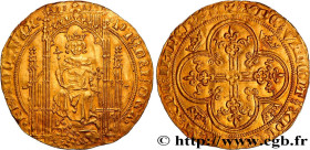 PHILIP VI OF VALOIS
Type : Lion d’or 
Date : 31/10/1338 
Date : n.d. 
Metal : gold 
Millesimal fineness : 1000  ‰
Diameter : 28,5  mm
Orientation dies...