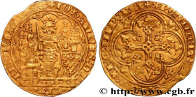 JOHN II "THE GOOD"
Type : Écu d'or à la chaise 
Date : 22/09/1351 
Date : n.d. 
Metal : gold 
Millesimal fineness : 750  ‰
Diameter : 28  mm
Orientati...