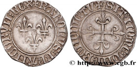 CHARLES VI LE FOU ou LE BIEN AIMÉ / THE BELOVED or THE MAD
Type : Gros aux lis 
Date : 07/06/1413 
Date : n.d. 
Mint name / Town : Rouen 
Metal : silv...