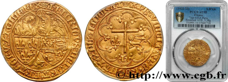 HENRY VI OF LANCASTER
Type : Salut d'or 
Date : 06/09/1423 
Date : n.d. 
Mint na...