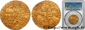 HENRY VI OF LANCASTER
Type : Salut d'or 
Date : 06/09/1423 
Date : n.d. 
Mint name / Town : Paris 
Metal : gold 
Millesimal fineness : 1000  ‰
Diamete...