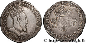 HENRY II
Type : Teston à la tête couronnée 
Date : 1549 
Mint name / Town : Paris 
Quantity minted : 21343 
Metal : silver 
Millesimal fineness : 898 ...